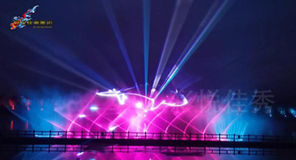 大连牡丹公园音乐喷泉灯光水舞秀